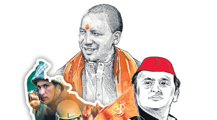 यूपीमध्ये हिंदुत्व लय भारी