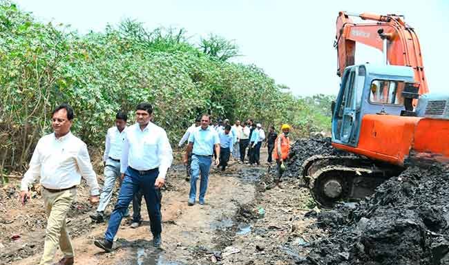 पालिकेच्या अतिरिक्त आयुक्तांनी केली नालेसफाईच्या कामांची पाहणी