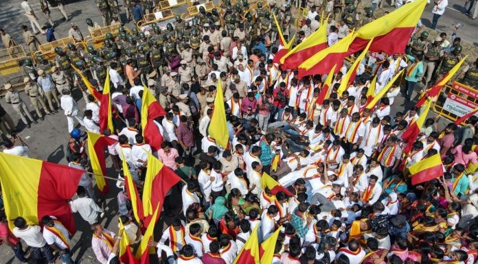 बेळगाव सीमाभागात कन्नड संघटनांचा उच्छाद