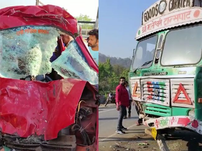 पेण-खोपोली मार्गावर भीषण अपघात, तीन ठार; तर चार गंभीर जखमी