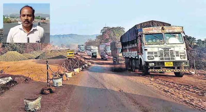 मुंबई-गोवा महामार्गावरील ओव्हरलोड वाहतूक बंद करा, अन्यथा रस्त्यावर उतरू