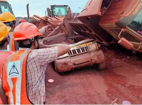 Gadchiroli : सुरजागड लोहखाणीत झालेल्या अपघातात अभियंत्यासह तिघांचा मृत्यू