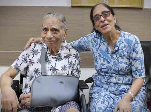 नवी मुंबईतील ९३ वर्षीय आजोबांनी स्ट्रोकवर केली मात