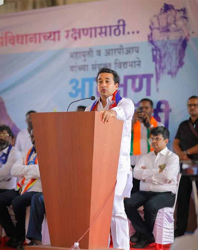 Nitesh Rane : काँग्रेसने आरक्षण संपविण्याची भाषा केली तर तुमची ढाल बनून आम्ही उभे राहणार!