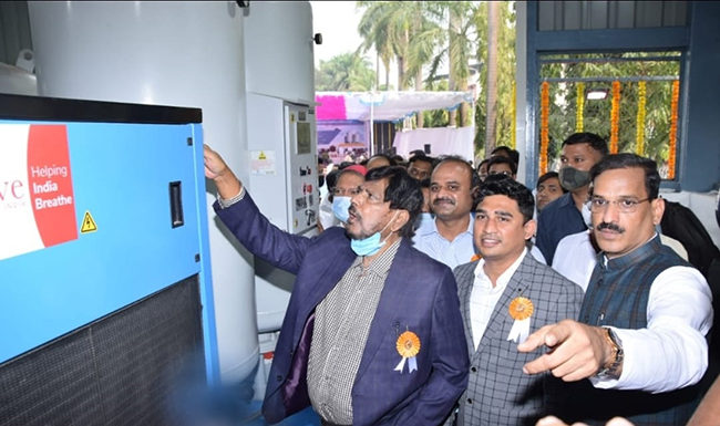 वसईत ऑक्सिजन प्रकल्पाचे उदघाटन