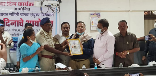 मिलिंद पळसुले यांना भारत सेवा रत्न गोल्ड मेडल पुरस्कार