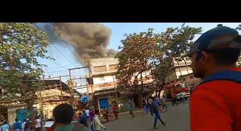 वसईत गारमेंट कंपनीच्या गोदामला आग