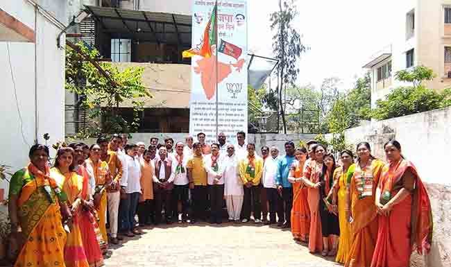 नाशिकमध्ये भाजप स्थापना दिन उत्साहात साजरा
