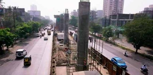 मेट्रो पिलरवर गर्डर टाकण्याच्या कामामुळे घोडबंदर रोडवरील वाहतुकीत बदल
