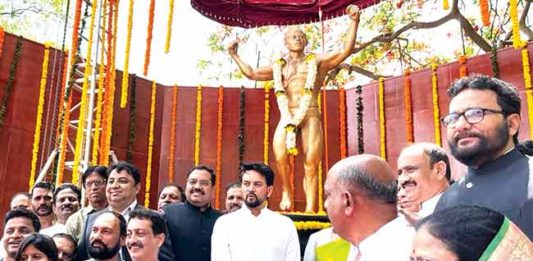 खाशाबा जाधव क्रीडा संकुलाचे अनुराग ठाकूर यांच्या हस्ते उद्घाटन