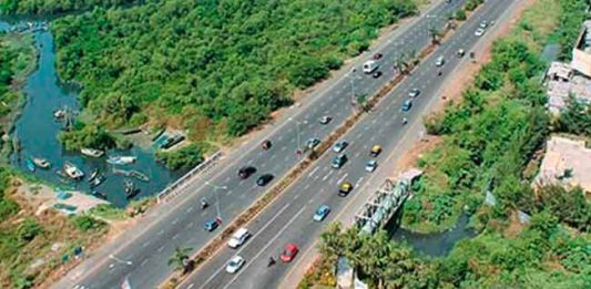 पामबीच मार्गावरील उड्डाणपुलाला विविध राजकीय पक्षांकडून विरोध