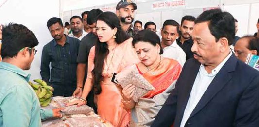 केंद्रीय उद्योग मंत्री नारायण राणे यांच्या हस्ते सिंधुदुर्ग औद्योगिक महोत्सवाचे उद्घाटन