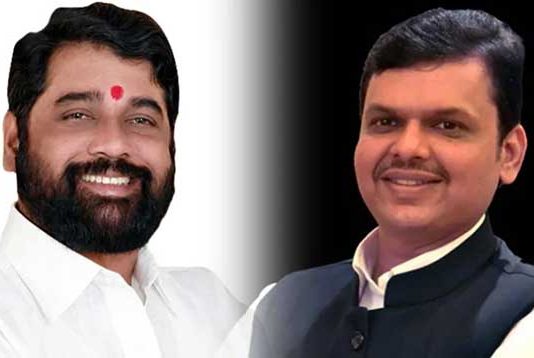 एकनाथ शिंदे यांनी मुख्यमंत्री तर देवेंद्र फडणवीसांनी उपमुख्यमंत्रीपदाची घेतली शपथ