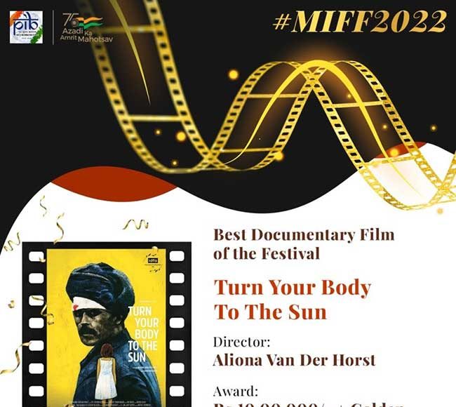 ‘टर्न युअर बॉडी टु द सन’ या माहितीपटाला मिफ्फचा पुरस्कार
