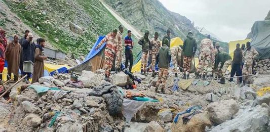 अमरनाथ यात्रेला पुन्हा प्रारंभ, ४० भाविक अजूनही बेपत्ताच