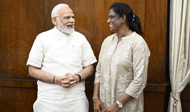 पीटी उषा यांना भेटून आनंद झाला : पंतप्रधान मोदी