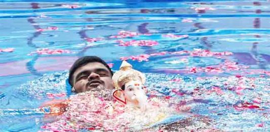 गणपती बाप्पा मोरया पुढच्या वर्षी लवकर या...