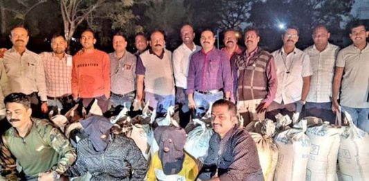 नाशिकध्ये ६०४ किलो वजनाची भांग जप्त
