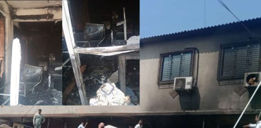 शॉर्टसर्किटमुळे लागलेल्या आगीत लॅब जळून खाक
