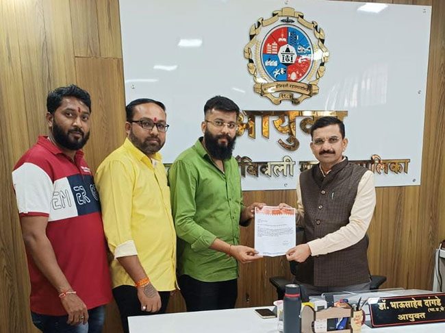 प्रबोधनकार ठाकरे सरोवर येथील निकृष्ट कामाबद्दल मनसे आक्रमक