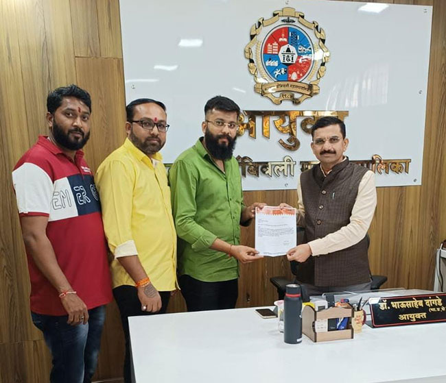 प्रबोधनकार ठाकरे सरोवर येथील निकृष्ट कामाबद्दल मनसे आक्रमक