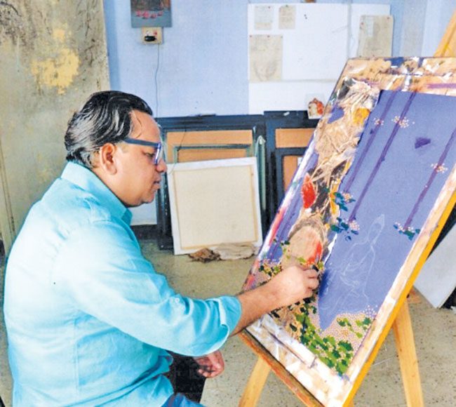 विद्यार्थी हीच माझी प्रेरणा : चित्रकार शंकर सोनावणे