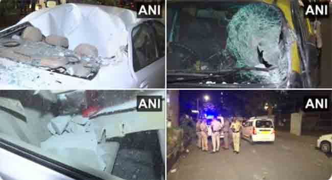 वरळीत बांधकाम सुरु असलेल्या इमारतीच्या ४२व्या मजल्यावरून दगड कोसळल्याने दोन पादचाऱ्यांचा जागीच मृत्यू; वाहनांचाही चुराडा