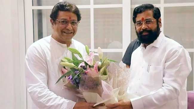 एकनाथ शिंदेनी घेतली राज ठाकरेंची भेट, चर्चेला उधाण