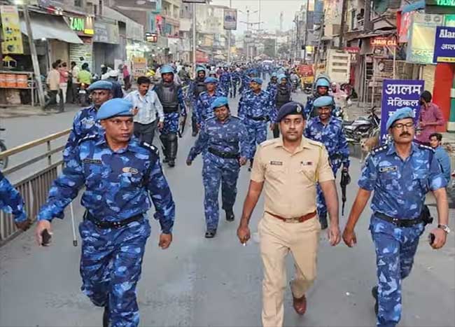 छत्रपती संभाजीनगरमध्ये रॅपिड ॲक्शन फोर्स, पोलीस बंदोबस्त आणखी कडक