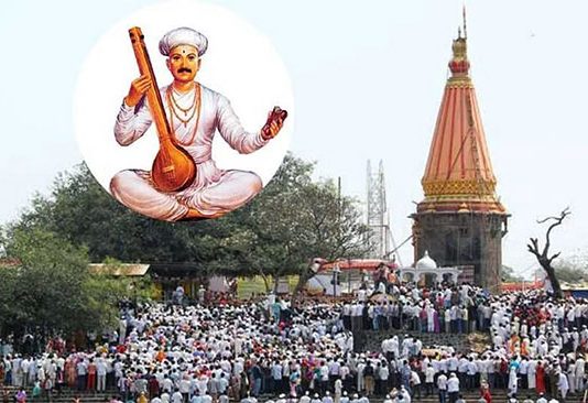तुकाराम बीज निमित्त देहू नगरीत लाखो वारकऱ्यांची गर्दी