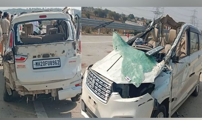 समृद्धी महामार्गावर कारचा अपघात, ५ जण मृत; ७ गंभीर जखमी