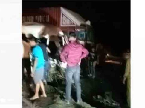 मुंबई नाशिक महामार्गावर खासगी बस अपघातात एक ठार ३ गंभीर जखमी