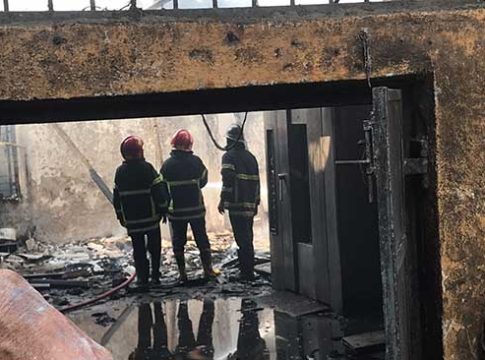 भिवंडीत नदीनाका परिसरातील बेकरीला भीषण आग