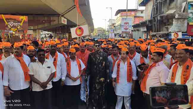 स्वातंत्र्यवीर सावरकर गौरव यात्रेला कणकवलीत तुफान गर्दी