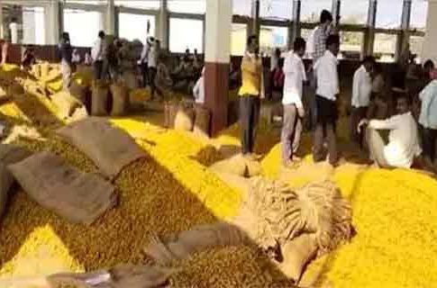 हळदीला योग्य भाव मिळत नसल्याने शेतकरी आक्रमक
