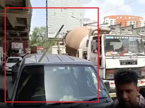 ठाण्यातील अंगावर काटा आणणारा मेट्रोचा अपघात!