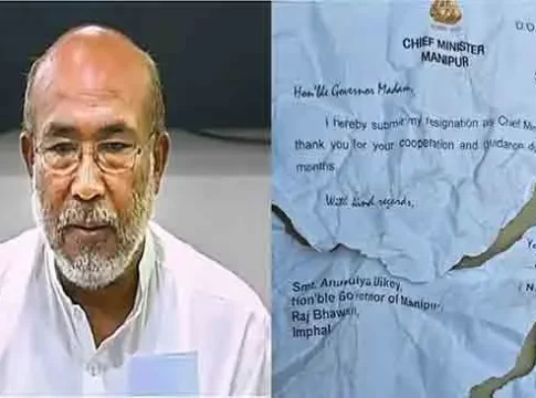 Manipur Voilence: मणिपूरमध्ये मुख्यमंत्र्यांच्या राजीनामा महिला समर्थकांनी फाडला! कारण...