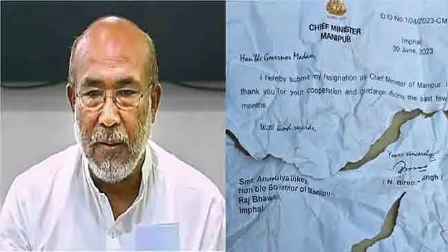 Manipur Voilence: मणिपूरमध्ये मुख्यमंत्र्यांच्या राजीनामा महिला समर्थकांनी फाडला! कारण…