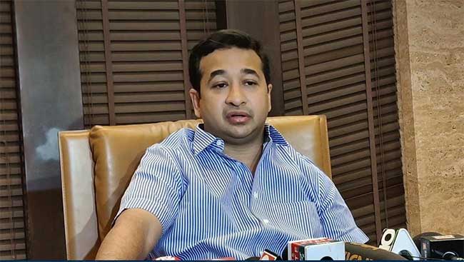 Nitesh Rane : उद्धव ठाकरेंना संजय राऊत करतात ब्लॅकमेल; पक्ष संपला तरी ठाकरे आहेत गप्प!