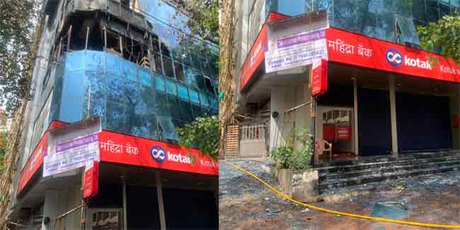 Fire at dadar : दादरमधील पलाई प्लाझा इमारतीला आग