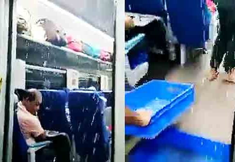 Vande Bharat : 'यापेक्षा आमची एसटी बरी...' वंदे भारत एक्स्प्रेसमध्ये गळती?