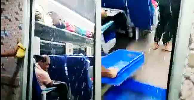 Vande Bharat : ‘यापेक्षा आमची एसटी बरी…’ वंदे भारत एक्स्प्रेसमध्ये गळती?