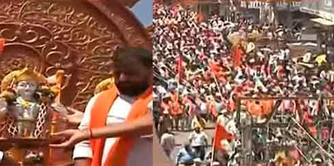 धुळ्यात हिंदुत्ववादी संघटनांचा जनआक्रोश मोर्चा
