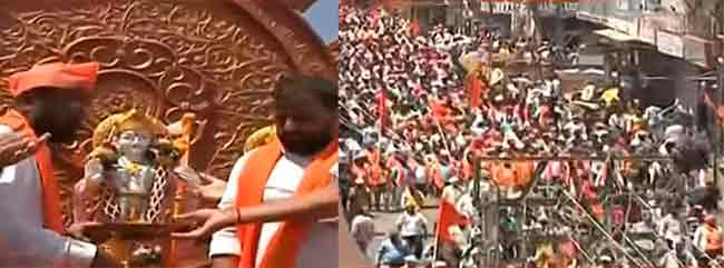 धुळ्यात हिंदुत्ववादी संघटनांचा जनआक्रोश मोर्चा