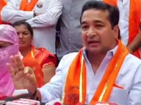 Nitesh Rane : मराठा समाजाला टार्गेट करुन दंगली घडवण्याचा विरोधकांचा डाव