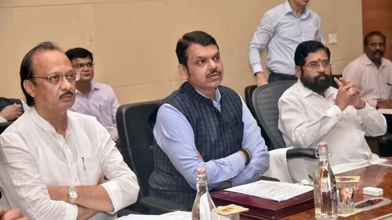 Ajit Pawar, Devendra Fadanvis and Eknath Shinde