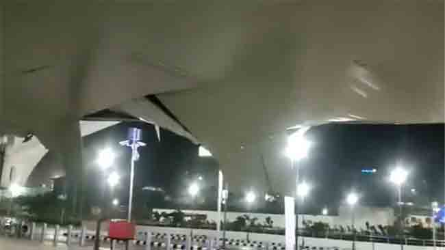 Port Blair: पोर्ट ब्लेअर येथील विमानतळाच्या छताचा भाग कोसळला