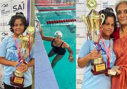 Kolpaur Swimmer Riya Patil : शाब्बास रिया! सेलेब्रल पाल्सी हा आजार... पण तरीही जलतरणपटू रियाने मोडला स्वतःचा राष्ट्रीय विक्रम!