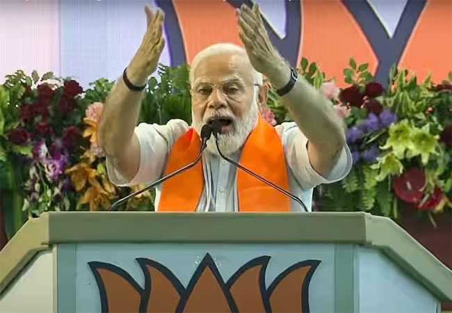 मोदींचे तुफानी भाषण आणि भाजपामध्ये नवा जोश