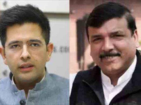 AAP MPs suspended : 'आप'चे खासदार राघव चढ्ढा आणि संजय सिंह राज्यसभेतून निलंबित